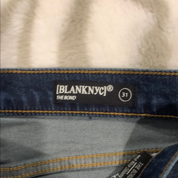 Blank NYC Blue Jeans with Distressed Style - Picture 2 of 7